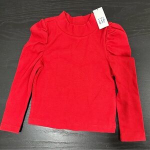 GAP Kids Vibrant Red Long Sleeve Tee